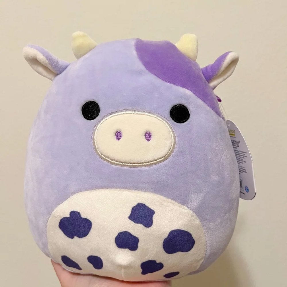 Squishmallows Bubba the Cow 8" Stuffed Plush